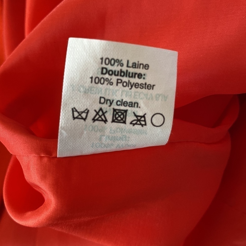 J. Crew Coral Cap Sleeve Sheath Pleated Detail Midi Dress - Picture 13 of 13